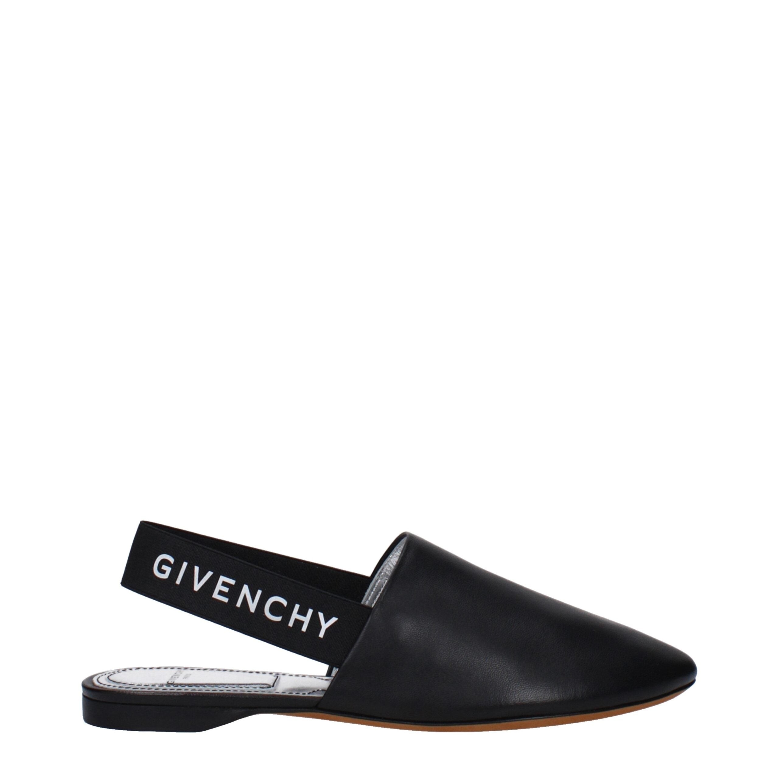 Givenchy Black Leather Sandal